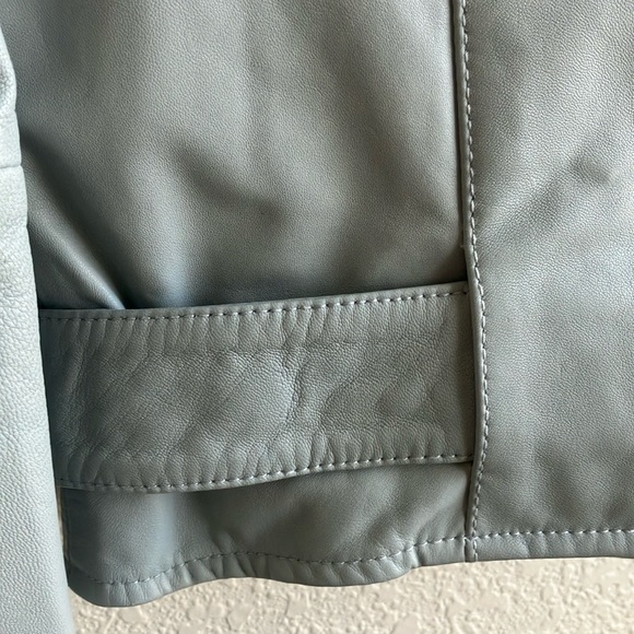 All Saints Balfern Biker Leather Jacket (Size 6) NWT - Picture 5 of 16